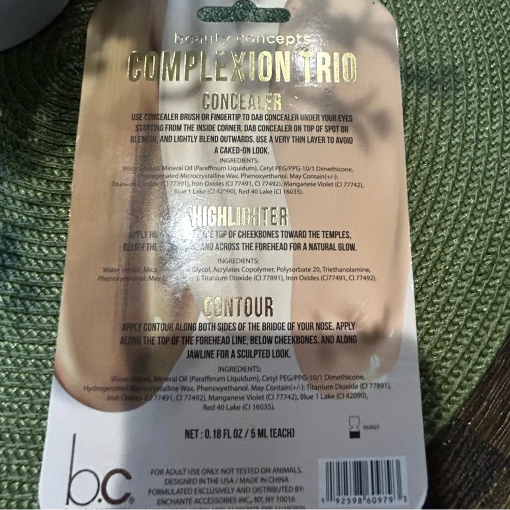 New-Beauty Concepts Concealer Trio - Beige, Pearl, Baked